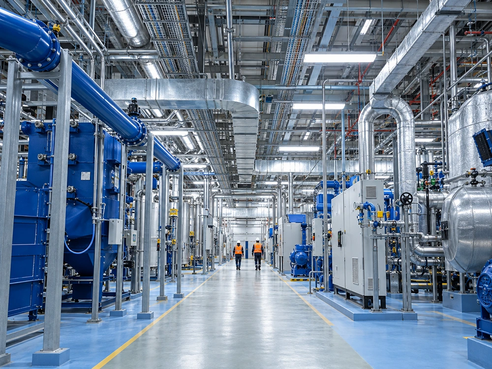 Impianto industriale e processi produttivi complessi